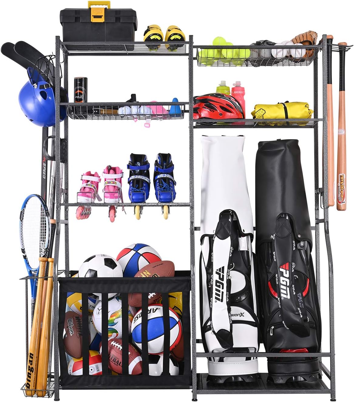 Garage Sports Equipment Storag - Golf Equipment Garage Organizer ulasan dan harga