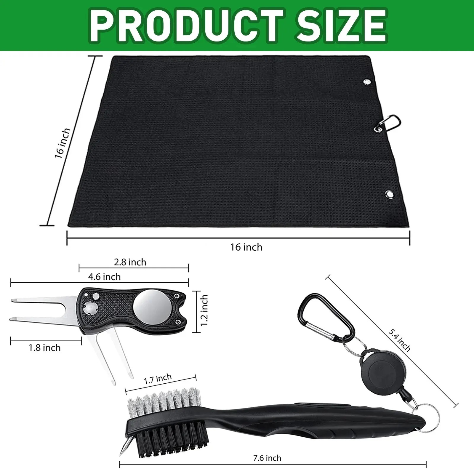 Golf Club Brush and Towel Clea - Golf Equipment Set ulasan dan harga