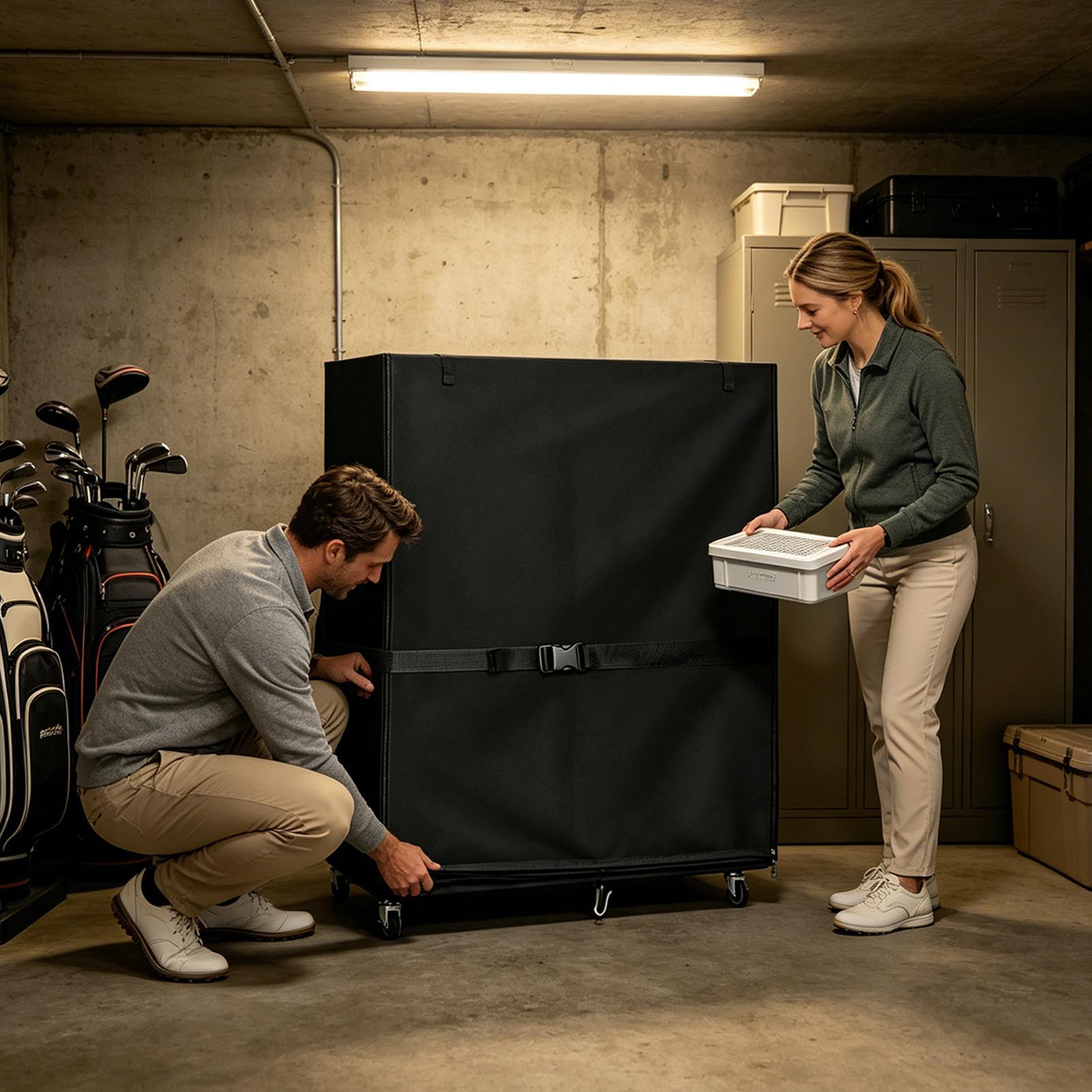 Golf Bag Storage Cover Oxford  - Golf Equipment Garage Organizer ulasan dan harga