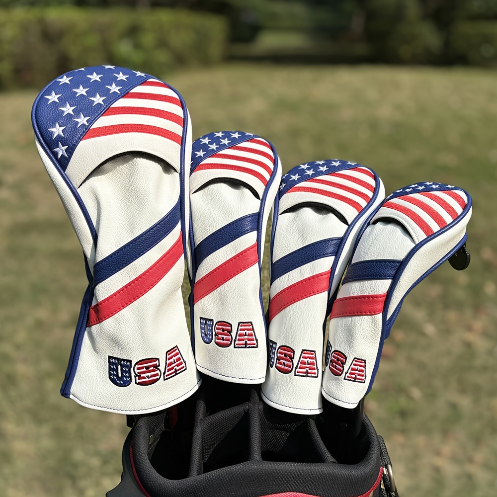Patriotic Golf Club Head Cover - Golf Equipment Set ulasan dan harga