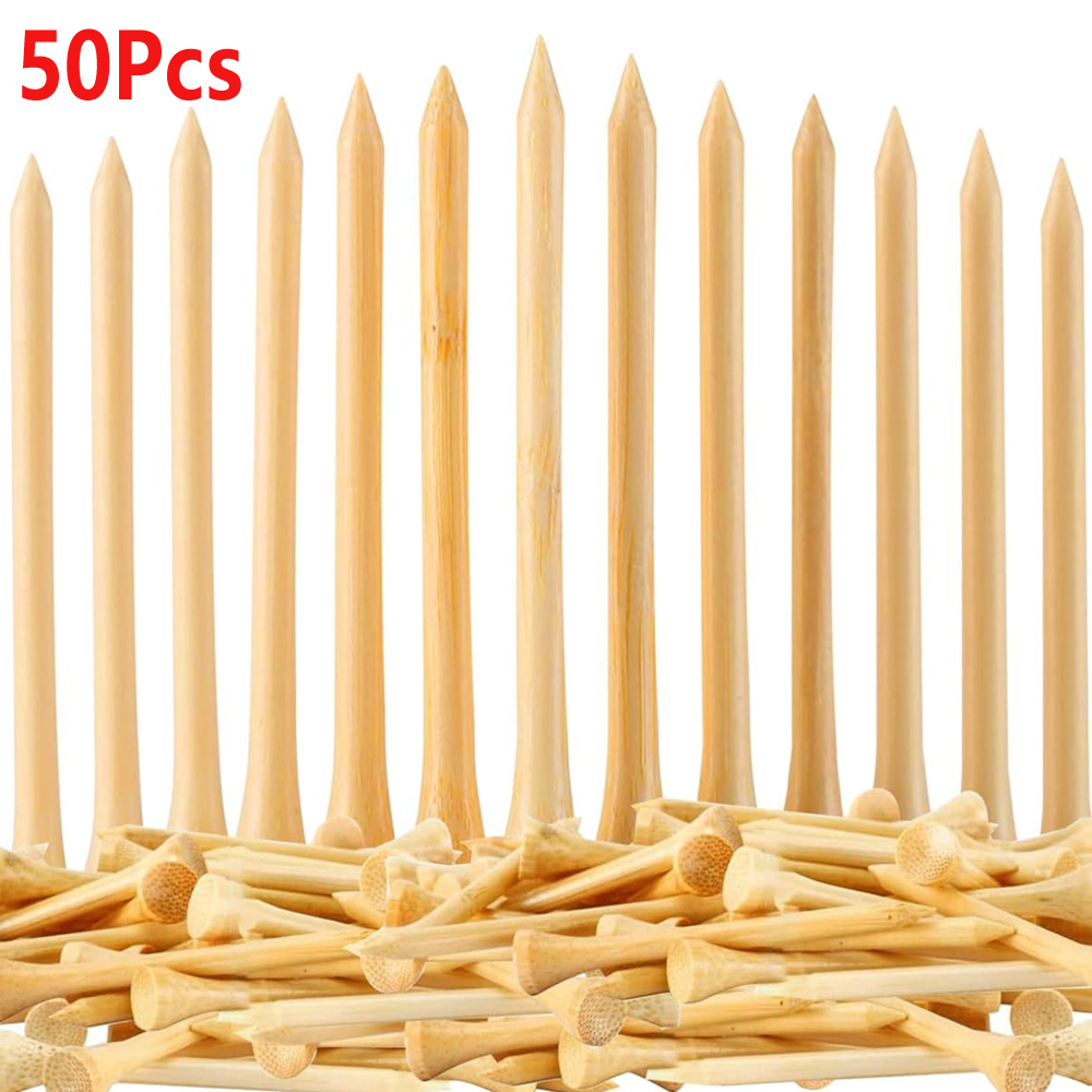 50Pcs/Set Wooden Golf Tee Tees - Golf Equipment Set ulasan dan harga