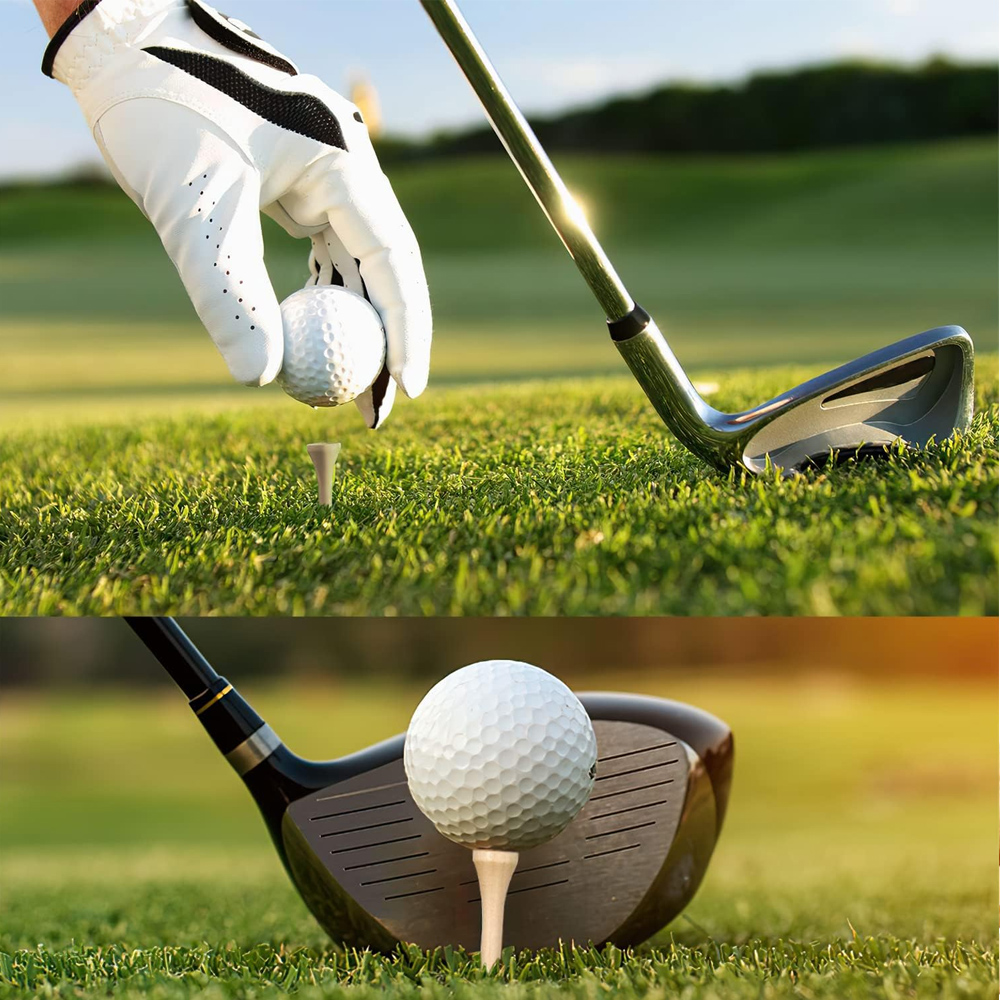 50Pcs/Set Wooden Golf Tee Tees - Golf Equipment Set ulasan dan harga