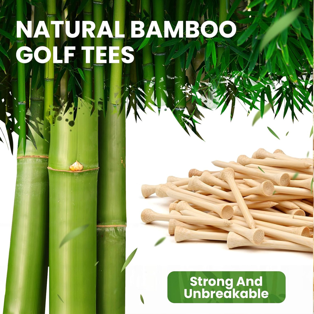 50Pcs/Set Wooden Golf Tee Tees - Golf Equipment Set ulasan dan harga