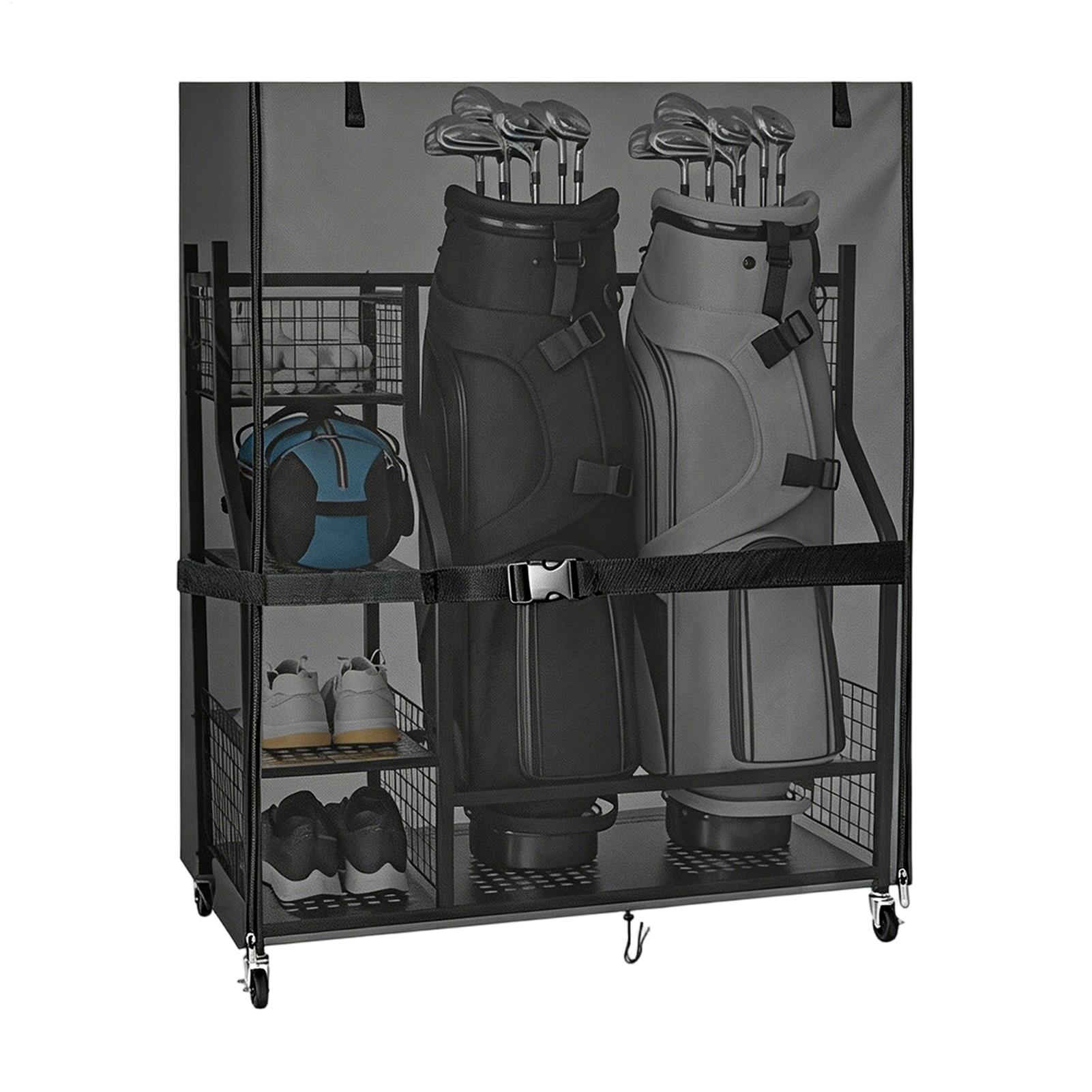 Dust Cover For Golf Storage Ra - Golf Equipment Garage Organizer ulasan dan harga