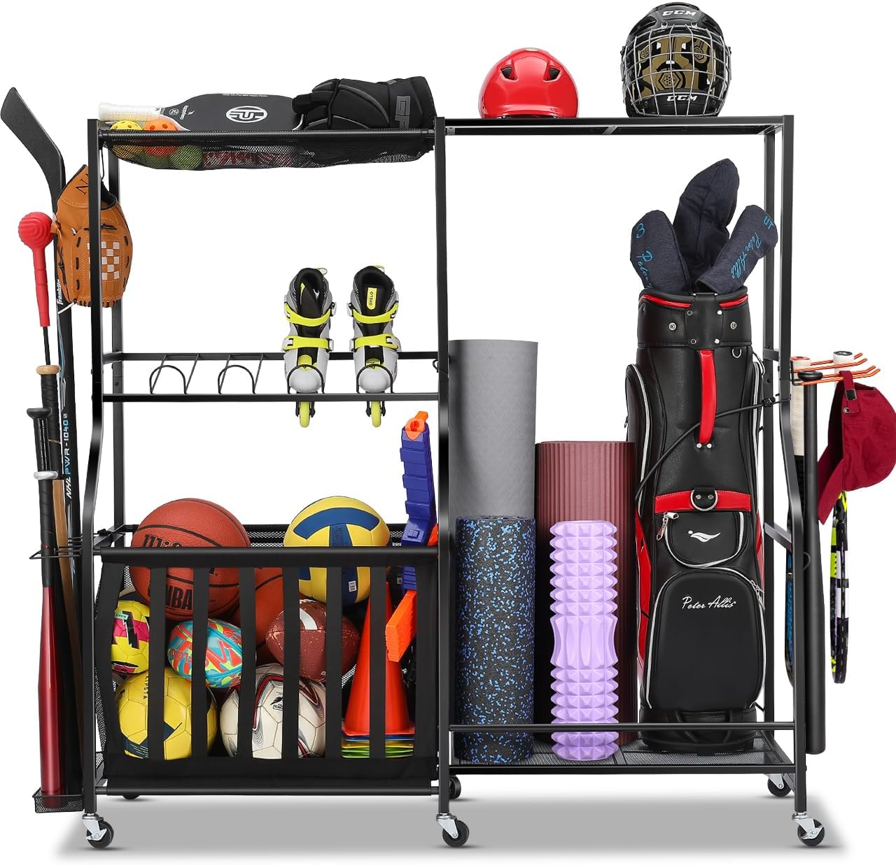 Garage Sports Equipment Organi - Golf Equipment Garage Organizer ulasan dan harga