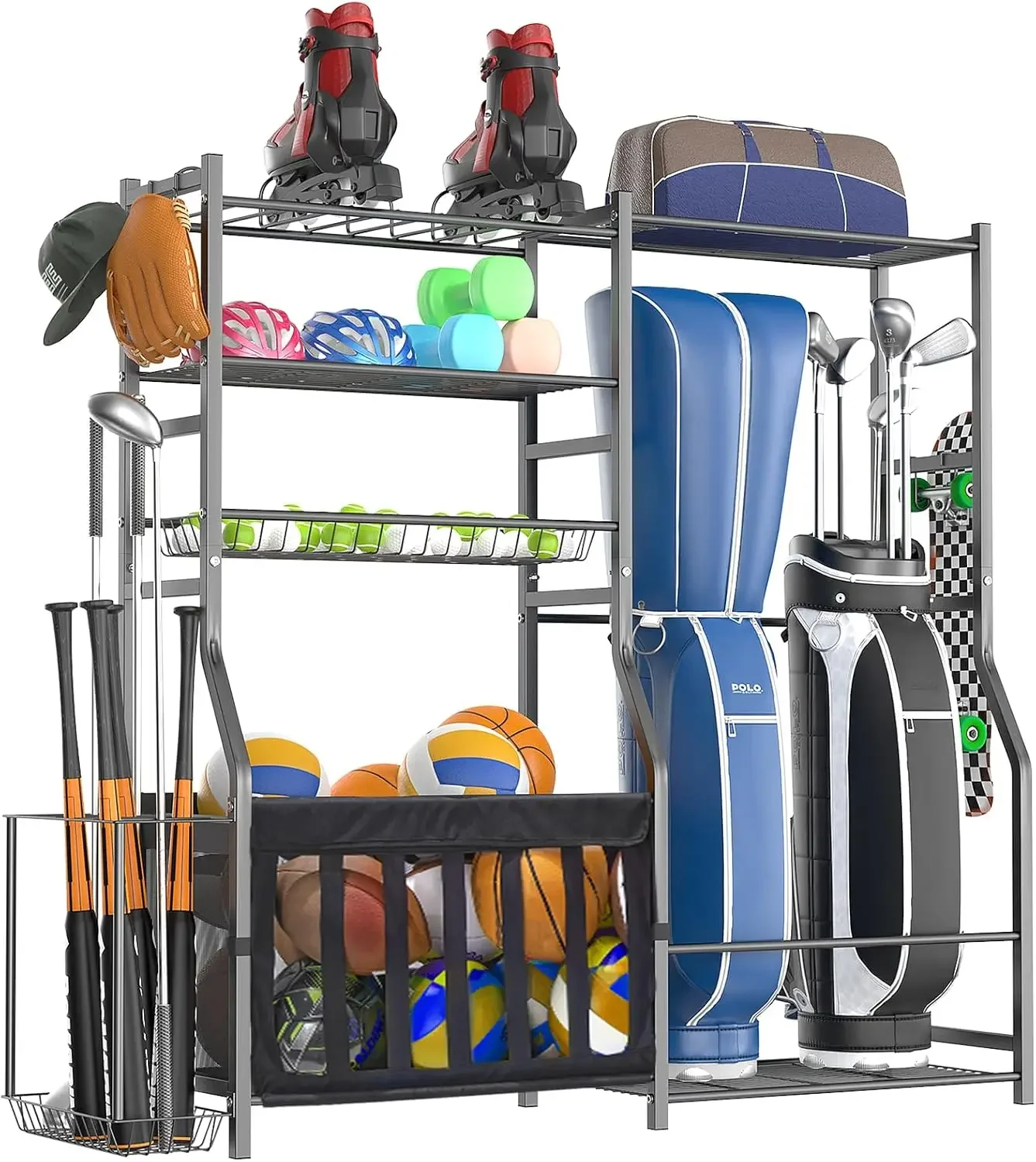 Heavy Duty Garage Sports Equip - Golf Equipment Garage Organizer ulasan dan harga
