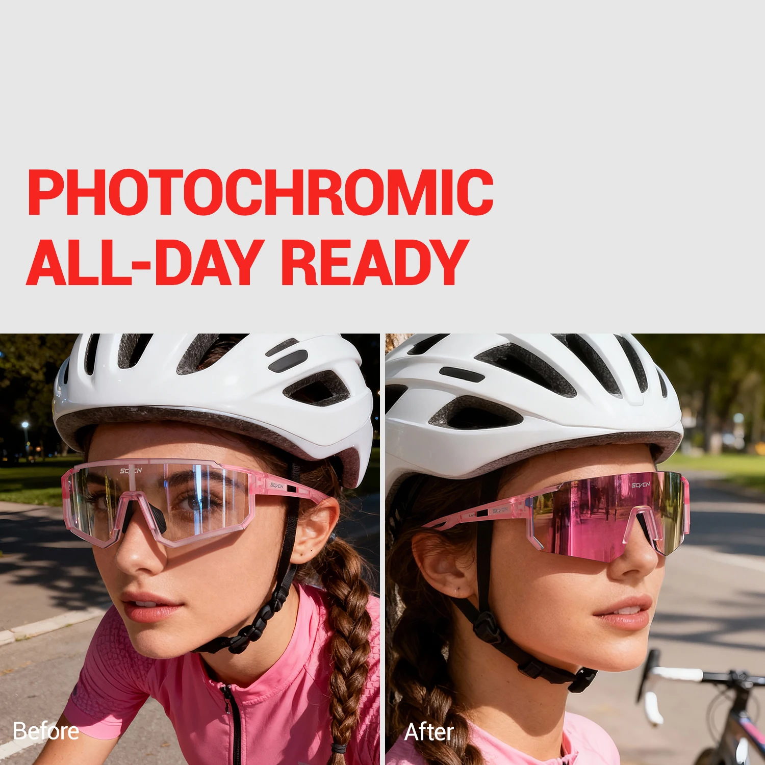 SCVCN Pink Cycling Glasses Bic - Golf Equipment Photos ulasan dan harga