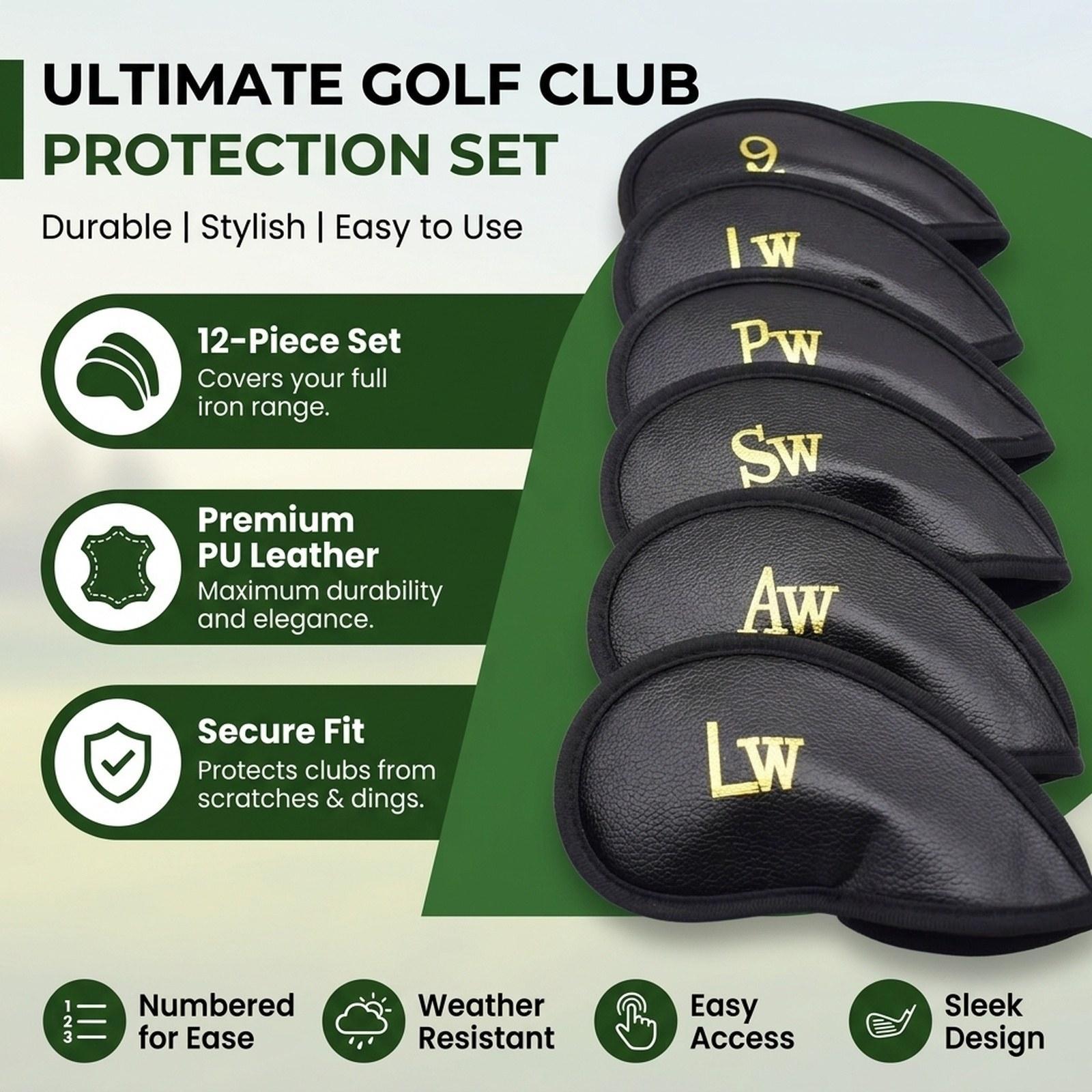 Golf Irons Head Cover 12 Piece - Golf Equipment Set ulasan dan harga